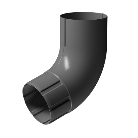 Колено трубы 72° металлическое Docke (90 Графит (RAL7024)  )